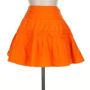 Ramy Brook Bright Orange Mini Skirt